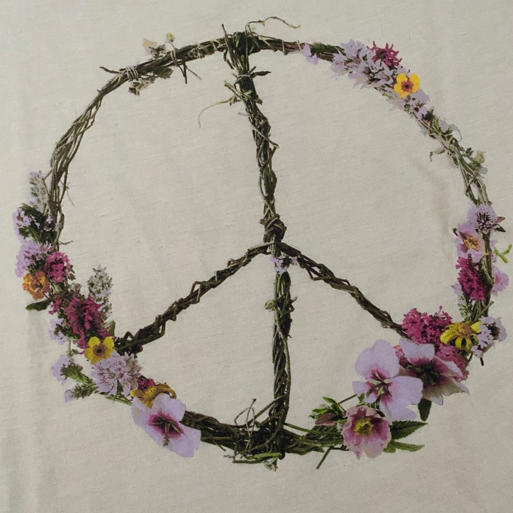Chaser Cream Floral Peace Tank - Picture 5 of 5